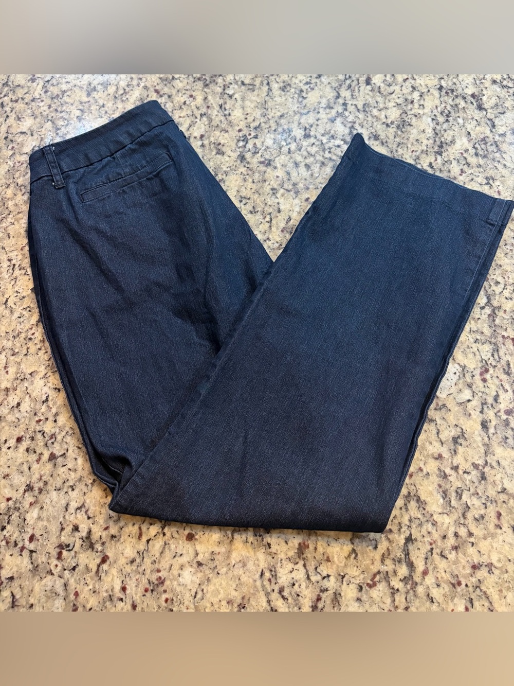 St. John's Bay Dark Blue Denim Straight Leg Pants
